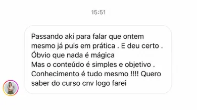 Depoimento de mãe no Instagram